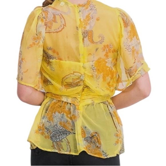 NWT Walter Baker Tyrone Top In Summer Paisley - Picture 2 of 7